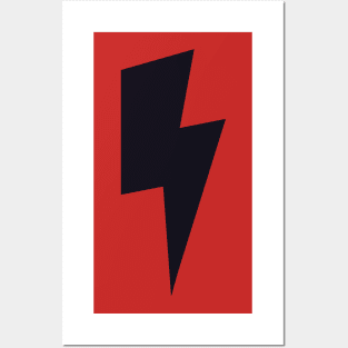 Black Lightning Bolt Posters and Art